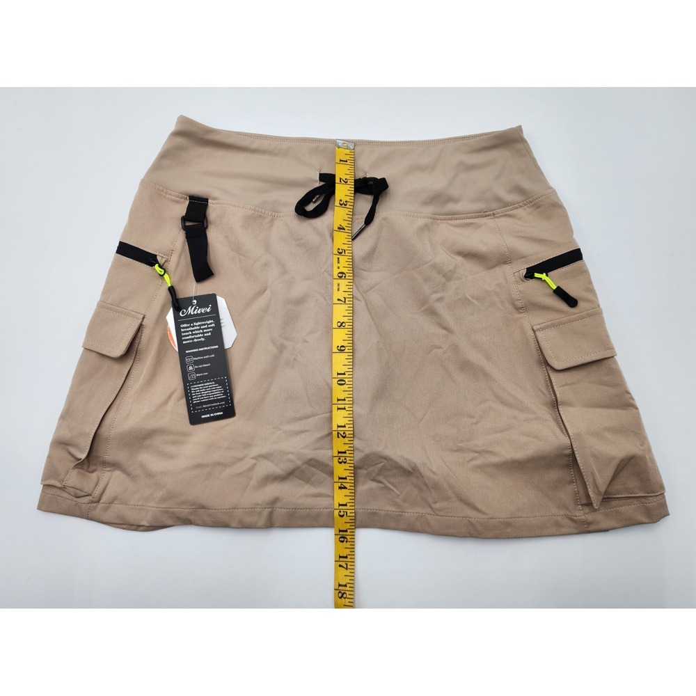 NWT - Beige Women's Active Skort with Utility Pockets